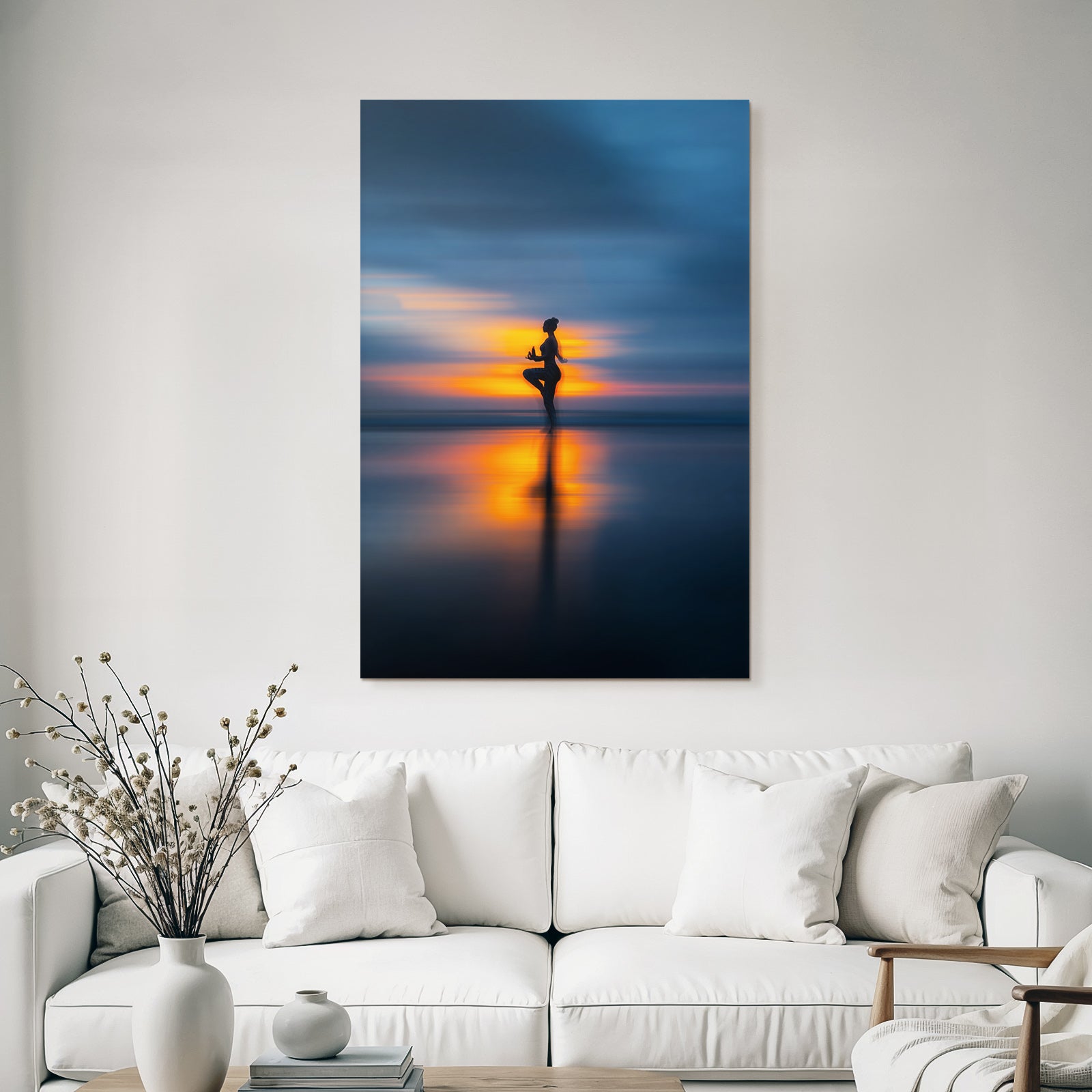 Yoga Meditation Yoga Pose Am Sunset Reflexionen Im Wasser Ruhe Und Stille | Yoga und Meditation | Themen und Hobbys