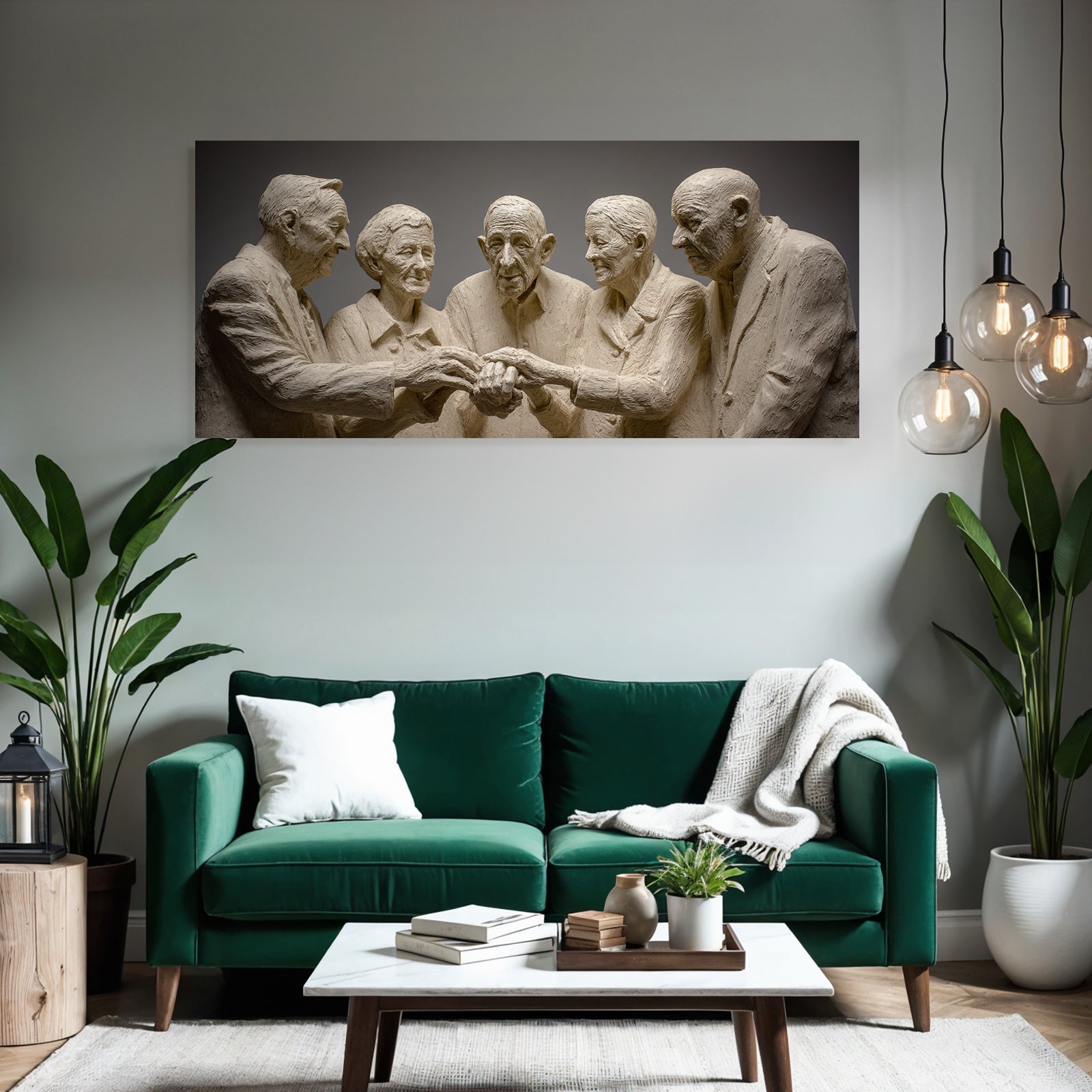 Porträts Gemeinschaft Und Erbaür Der Weisheit Ein Geschmackvolles Skulpturales Kunstwerk | Haende und Gestik | Menschen und Emotionen