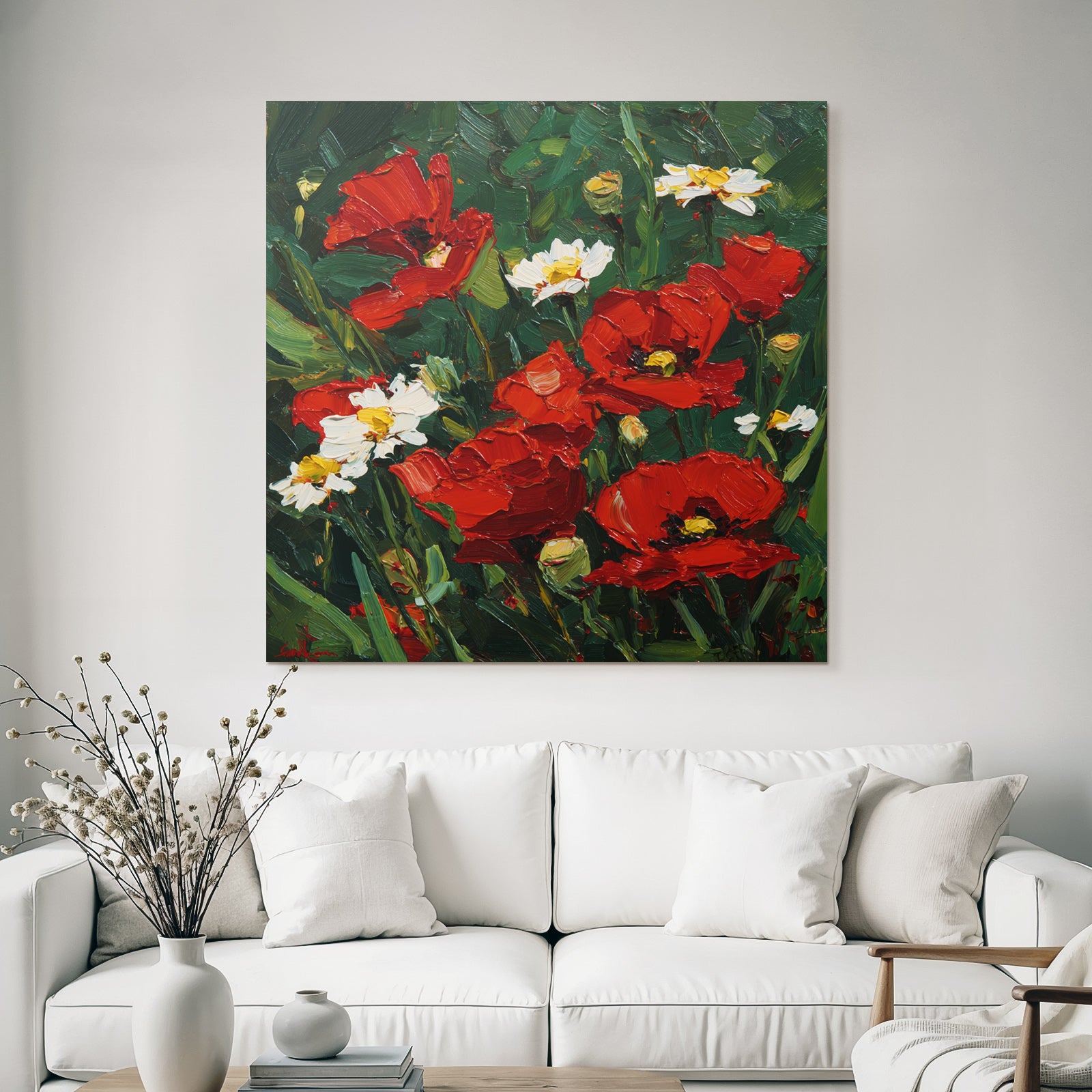 Bild Mit Mohn Und Gänseblümchen