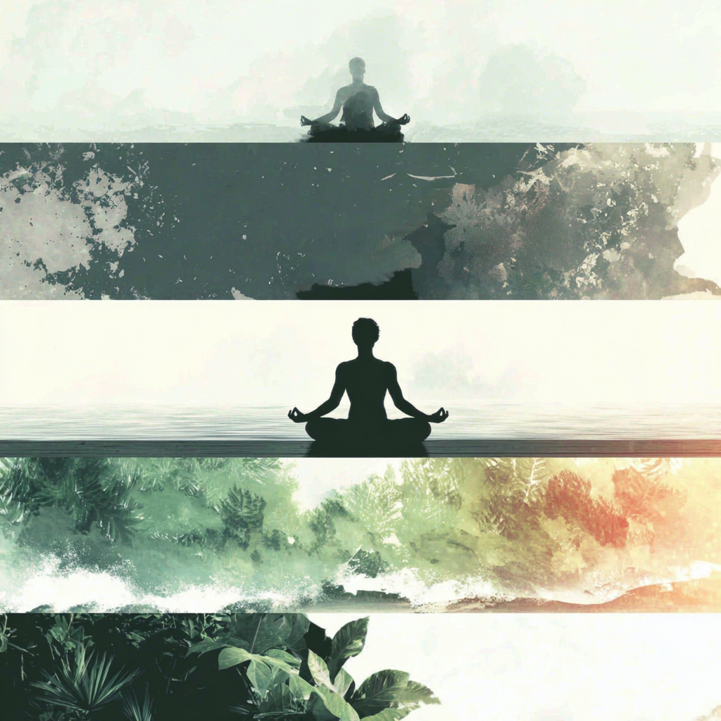 Yoga Meditation Meditierende Figur Meditation Und Ruhe Abstrakte Hintergründe | Yoga und Meditation | Themen und Hobbys