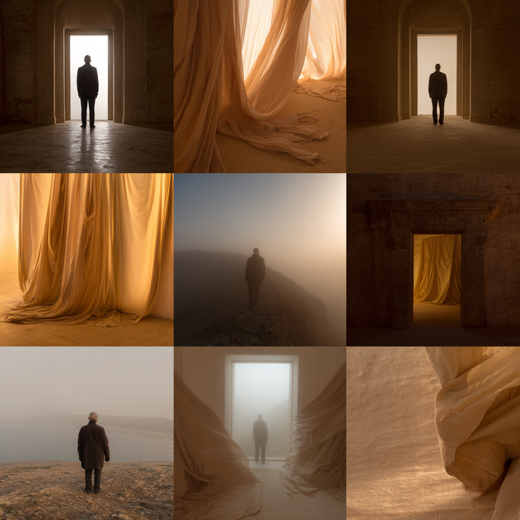 Yoga Meditation Atmosphärische Collage Introspektive Mystery Solitude Exploration | Yoga und Meditation | Themen und Hobbys