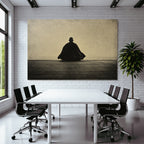 Yoga Meditation Einsame Figura In Der Meditation Vintage Stil | Yoga und Meditation | Themen und Hobbys