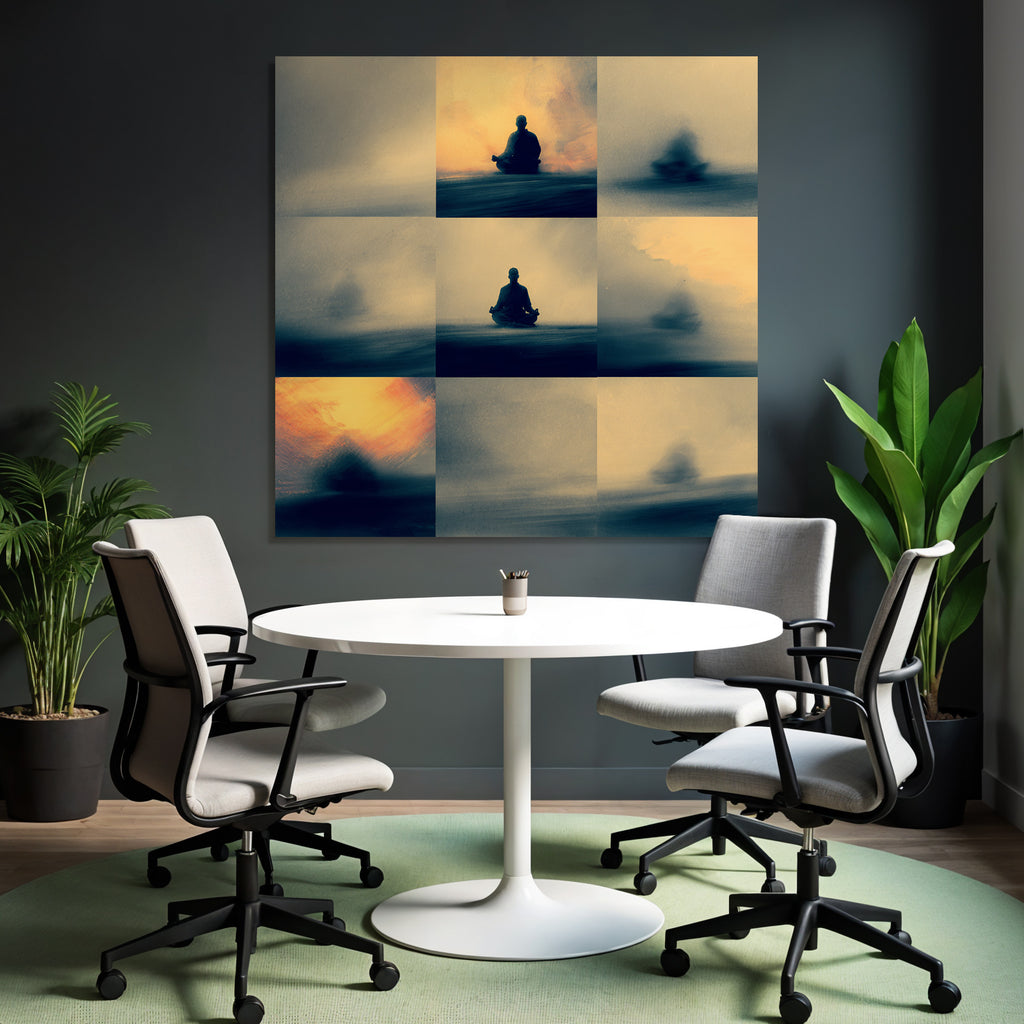 Yoga Meditation Meditierende Figuren Abstrakte Kunst Tranquilität | Yoga und Meditation | Themen und Hobbys