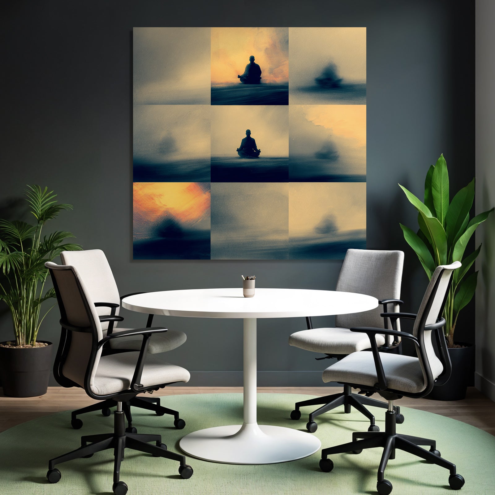 Yoga Meditation Meditierende Figuren Abstrakte Kunst Tranquilität | Yoga und Meditation | Themen und Hobbys