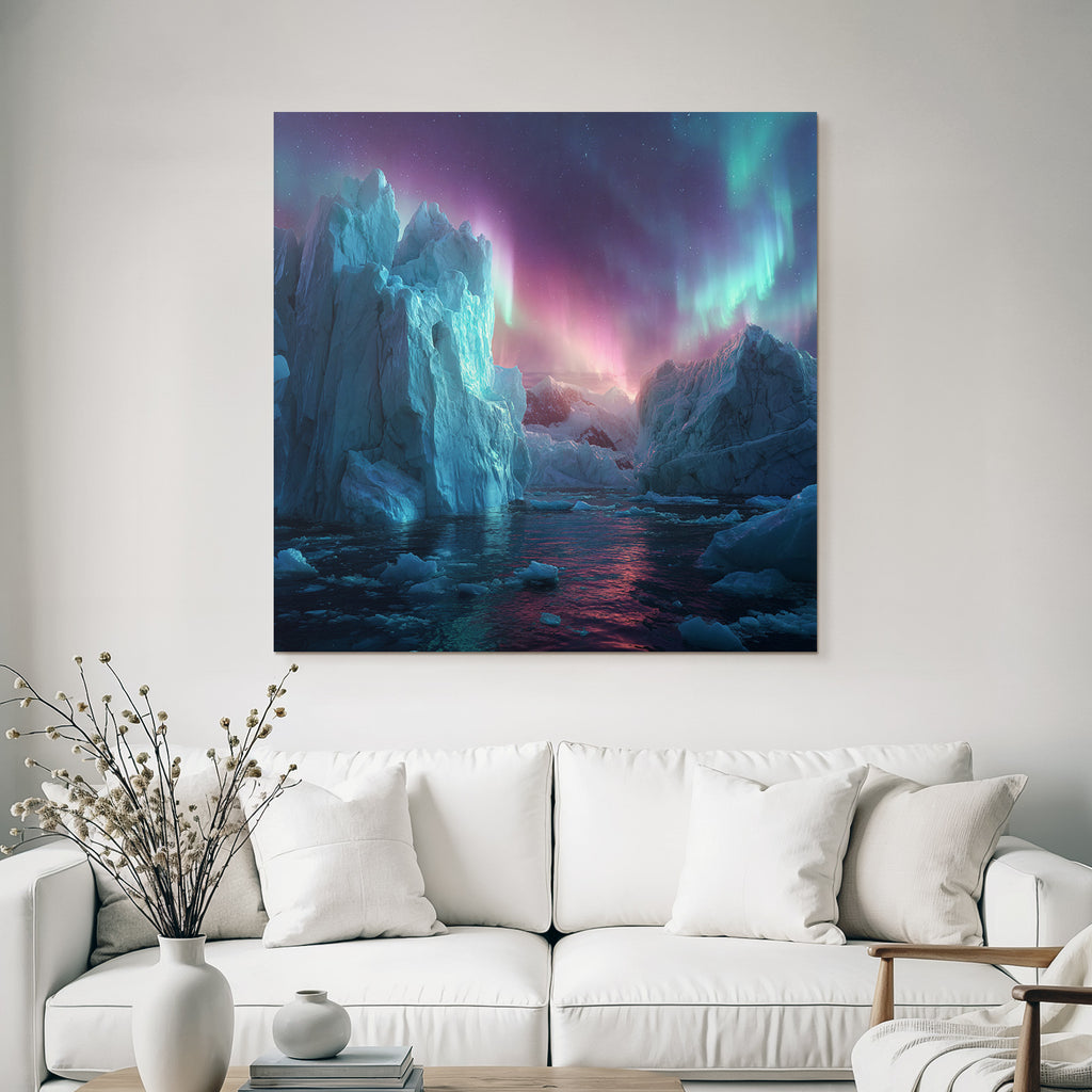 Polarlicht Stunning Naturlandschaft Ice Formations Auroras Polar Region | Fjorde und Gletscher | Landschaften