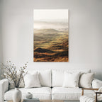 Scenic Landscape Rolling Hills Misty Coastal Area Dawn Dusk | Duenen und Heide | Landschaften