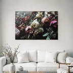Trocken Retro Flowers Getrocknete Arrangement Mit Sämigen Farben