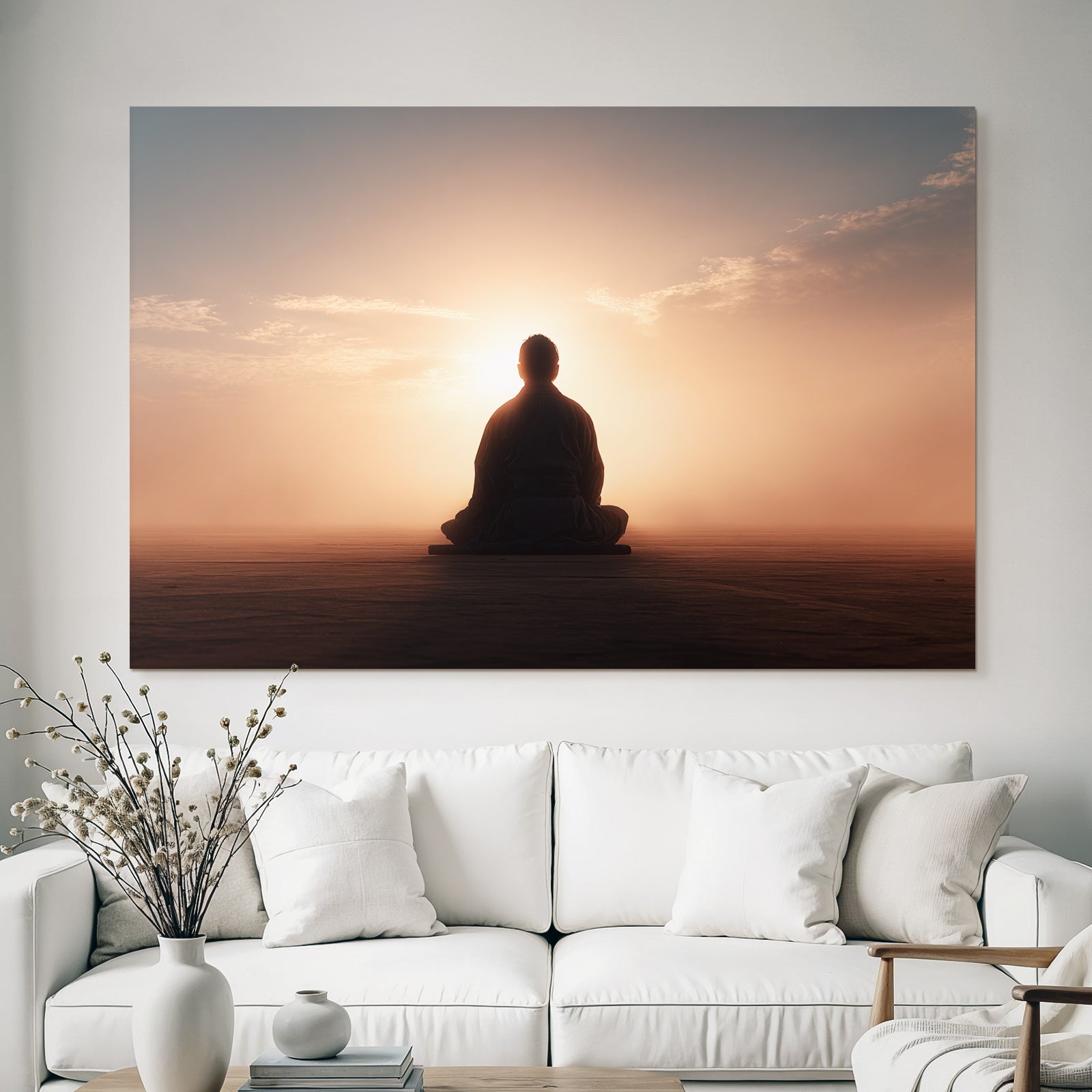 Yoga Meditation Meditierende Person Im Bodensatz Gegen Sonnenaufgang Sonnenuntergang | Yoga und Meditation | Themen und Hobbys